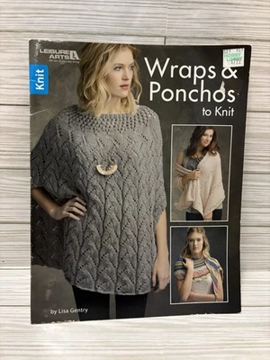 Leisure Arts Wraps and Ponchos To Knit Book Lisa Gentry - Image 1 of 3