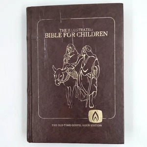 1990s Vintage The illustrated Bible for Children Old Time Gospel Hour Edition - Picture 1 of 3