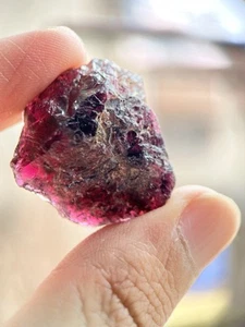 Natural Raw Garnet Uncut Gemstone Wine Red Rare Specimen Painite Lookalike - Picture 1 of 14