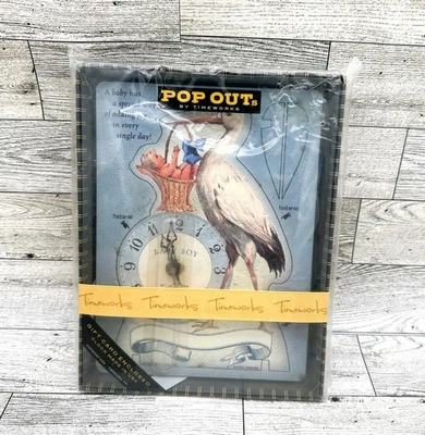 Nuevo reloj cerrado con tarjeta de regalo para bebé Pop Outs de Timeworks sellado Foto 1 de 4