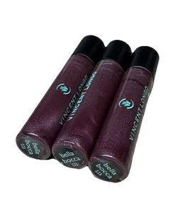 3 Vincent Longo Lip Gloss Perfect Gloss Bella Bocca 4.5ml Travel Size VERY RARE - Picture 1 of 2