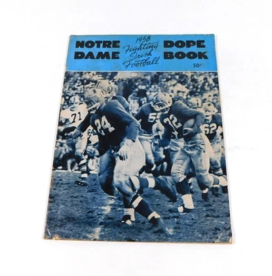 1958 Notre Dame College Football Yearbook Dope Book - Image 1 of 2
