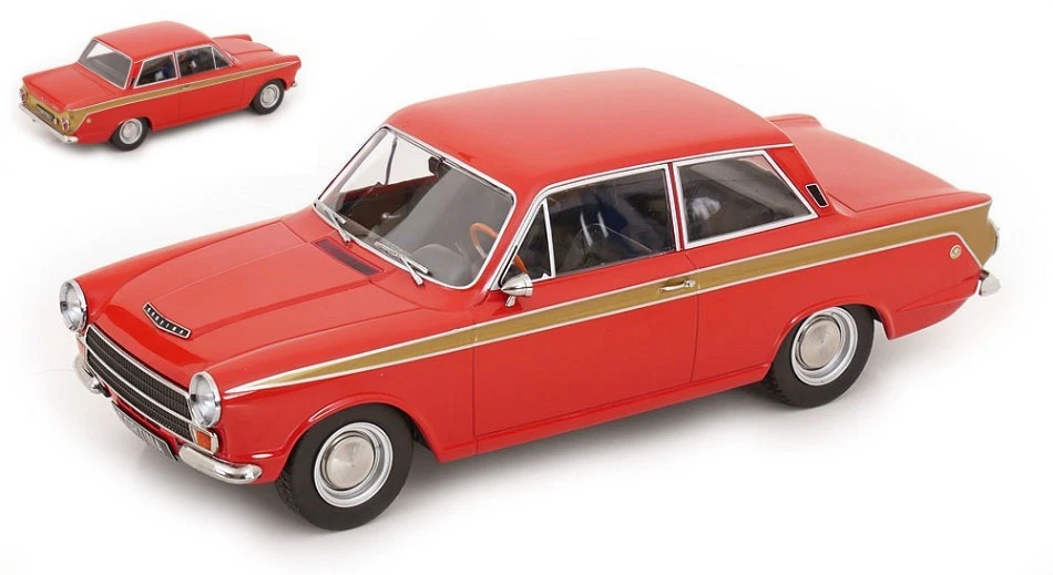 FORD LOTUS CORTINA MKI 1966 RED/GOLD 1:18 - Immagine 1 di 1