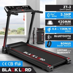BLACK LORD Treadmill Electric Exercise Foldable Running Machine Home Gym Fitness - Picture 1 of 12