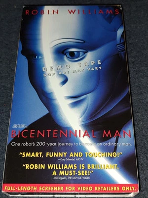 Bicentennial Man VHS Demo Promo Sci-fi Comedy Drama Robin Williams - Image 1 of 4