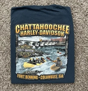 Harley Davidson Chattahoochee Fort Benning Columbus GA Georgia Men’s T-shirt XL - Picture 1 of 4