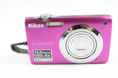 Nikon Coolpix S3000 Digital Compact Camera Working w/ Nikkor 4x Wide Zoom Lens - Image 1 of 4