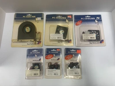 🔥 Lote de 6 Ventiladores StarTech Surtidos Nuevos En Caja Ver Descripción Foto 1 de 4