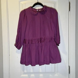 Nellystella Purple Babydoll Dress with Peter Pan Collar Size 10 - Picture 1 of 6