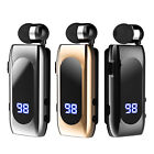 Retractable Cable Wireless Bluetooth Headset V5.2 In-ear Single Sports Earphone