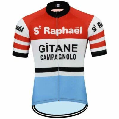 Mens Retro team Gitane Cycling Jersey Bicycle Jersey Cycling Shirt Cycling Tops - Image 1 of 4
