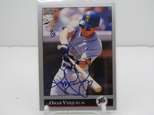 OMAR VIZQUEL 2013 LEAF MEMORIES BUYBACK AUTOGRAPH AUTO! #1/13! SSP! BREWERS!