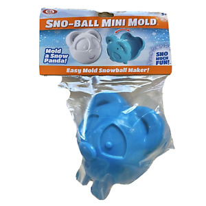 Ideal Sno-Ball Panda Mini Snowball Mold Maker Kids Blue Emoji Toy NEW