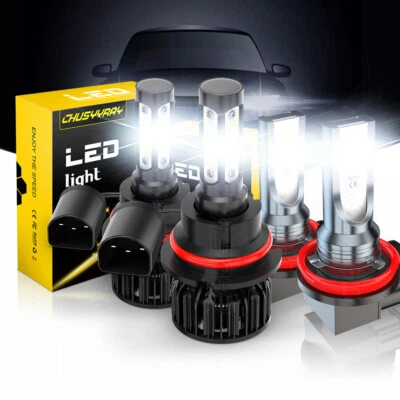 For Suzuki SX4 2007-2013 4Side LED Headlight High Low Beam Fog Light Bulbs 4x - Image 1 of 4