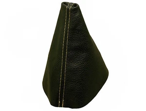 SEAT TOLEDO (1999-2005) Cuffia Leva Cambio 100% Pelle -Cuciture Beige - Picture 1 of 1