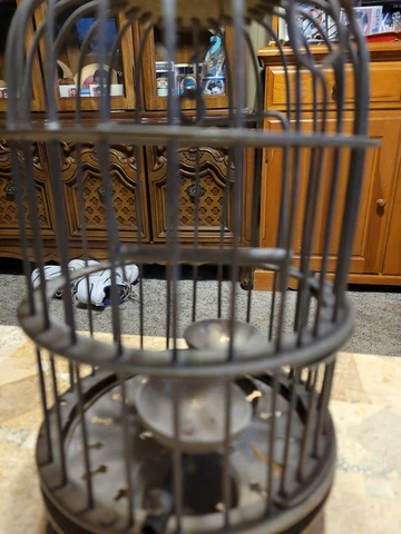 Vintage Brass Hanging Bird Cage Made In India Cover