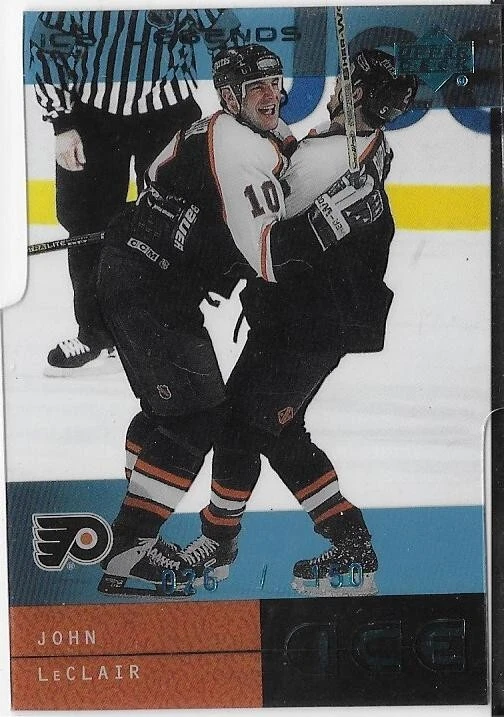 2000-01 Upper Deck Ice JOHN LeCLAIR Ice Legends parallel card #30 - Image 1 of 1