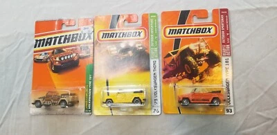 Matchbox Volkswagen Tipo 181 - '75 Naranja/Amarillo/Marrón Cardado Lote De 3 Foto 1 de 2