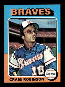 1975 Topps #367 Craig Robinson Atlanta Braves  EX+ Baseball Card *E936