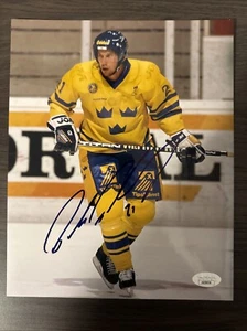Peter Forsberg Signed Team Sweden Hockey 8x10 Photo Colorado Avalanche JSA COA - Picture 1 of 13