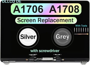 Conjunto de pantalla LCD Retina plateado para MacBook Pro 13" A1706 A1708 2016 2017 - Imagen 1 de 8
