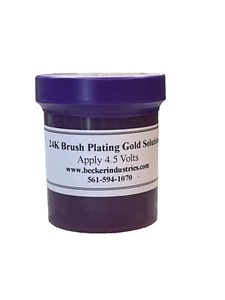 24K Brush Plating Gold Solution, Highest Quality - Picture 1 of 5