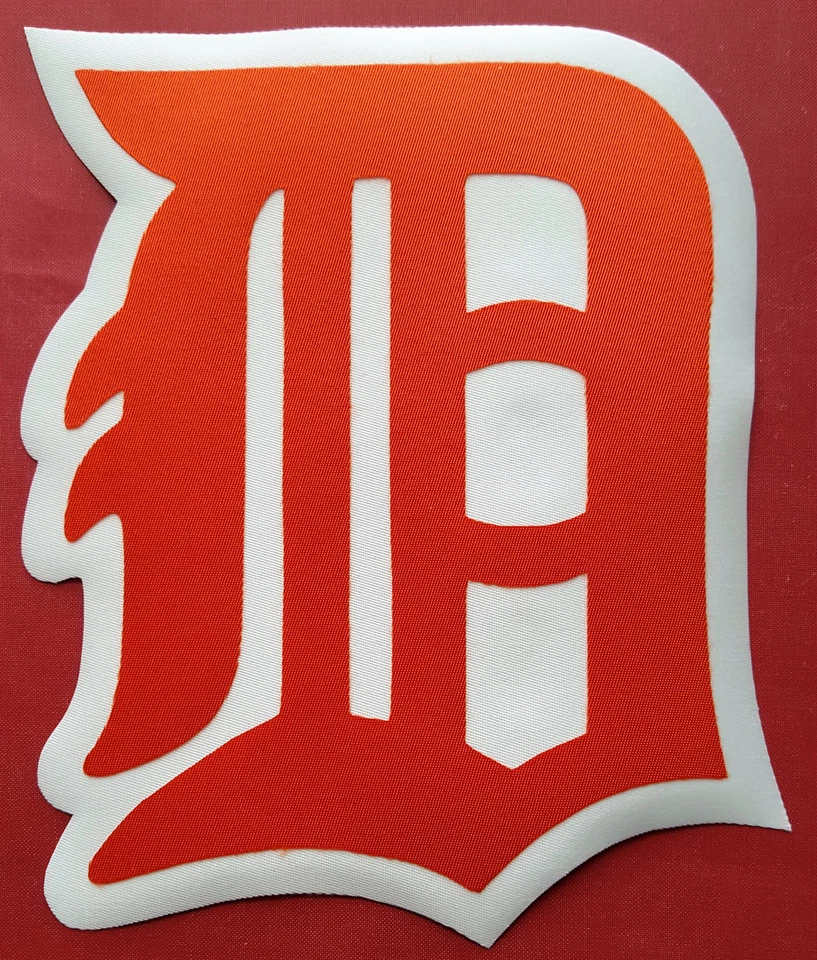 HUGE DETROIT TIGERS IRON-ON PATCH - 6.5" x 7.5" - Image 1 of 1