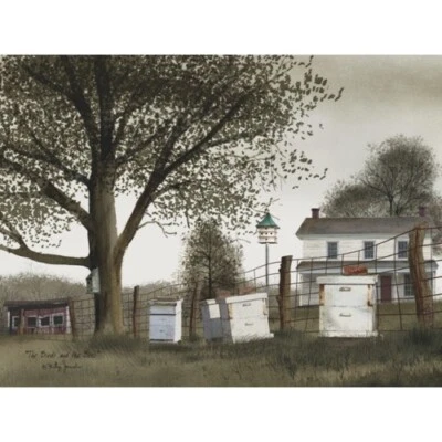 Impresión en lienzo Billy Jacobs LOS PÁJAROS Y LAS ABEJAS 12"x16" - País rústico  Foto 1 de 2