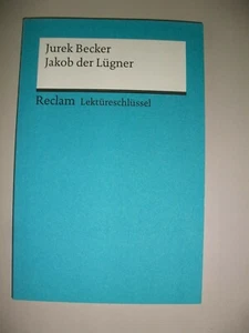 Buch Jurek Becker Reclam Jakob der Lügner Lektüreschlüssel Kutzmutz Schule Abi - Bild 1 von 2