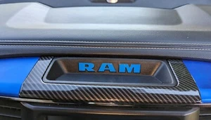 Carbon Fiber Dashboard Trim Bezel Cover For 13-18 Dodge Ram 1500 2500 3500 - Picture 1 of 4