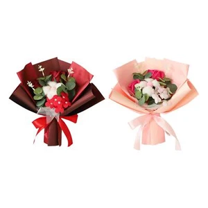 Soap Rose Bouquet Artificial Flowers for Kitchen Teachers Day Celebration - Picture 1 of 16