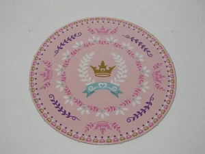 Playmobil Princess Pink Rug Crown Round Carpet Dollhouse Victorian - C29 - Picture 1 of 1