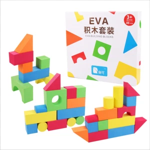 46Pcs Color Soft EVA Foam Building Blocks Bricks Set Play Toy For Kids Children - Picture 1 of 12