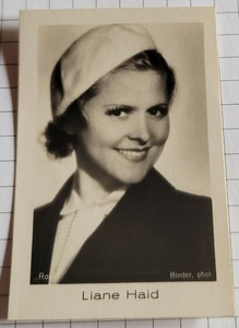 Actress LIANE HAID | Portrait Photo - Trading Card #4417