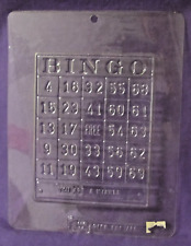 Bingo card chocolate fondant candy molds
