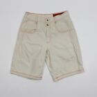 VINTAGE Guess Shorts Adult 30 White Jean Denim Triangle Logo 90s Baggy Button