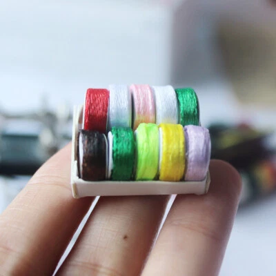 Cinta multicolor escala 1:12 casa de muñecas miniaturas con kit de caja accesorio de decoración Foto 1 de 4