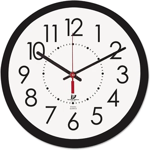 THE Electric Clock with White Dial, 14-1/2-Inch, Black Frame (67801103) - Picture 1 of 2