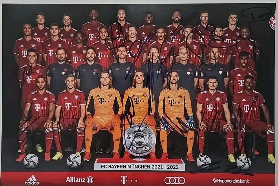 BAYERN MÜNCHEN XXL  16 x AUTOGRAMM ORIGINAL SIGNIERT AUTOGRAPH SIGNED FOTO 20x30 - Bild 1 von 1