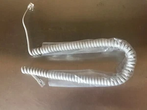 Teléfono gris claro Teléfono Teléfono Teléfono Cable Rizado Gris 30 cm Totalmente Nuevo - Imagen 1 de 1