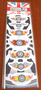 A Pack of 2 Sheets Novelty Stickers Style 8 - Picture 1 of 2