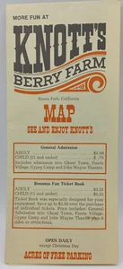 Vintage Knott's Berry Farm Buena Park California FOLDED MAP See & Enjoy Knott's - Picture 1 of 3
