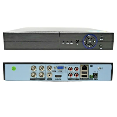 RVT XVR DVR 5 in1 AHD CVI TVI CVBS IP UTC 4 canali audio manuale in Italiano 5 Mpx