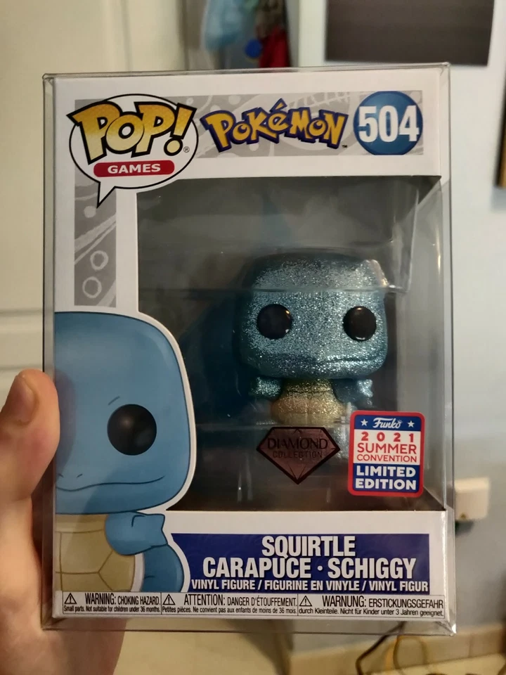 Pokémon Squirtle 504 Diamond Glitter Funko Summer Convention 2021 Limited