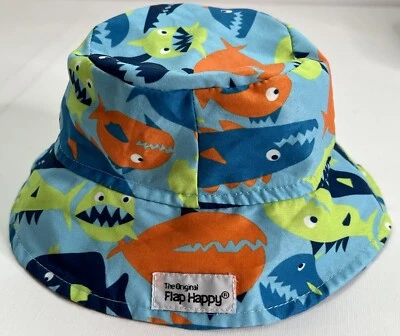 Sombrero Happy Bucket Original con Solapa Niños Pez Náutico Talla PEQUEÑO Multicolor Azul Foto 1 de 4