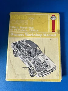 FORD CAPRI 3000 1974 TO 1978 HAYNES WORKSHOP MANUAL SAME DAY DISPATCH - Picture 1 of 7