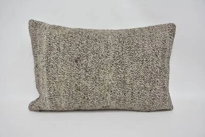 Cojín gris 16"x24", almohada de diseño de interiores, almohada turca, almohada vintage Foto 1 de 4