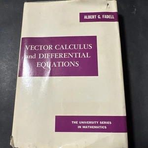 Vector Calculus And Differential Equations By Fadell 1968 - Picture 1 of 9