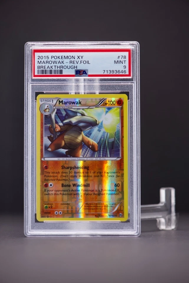 2015 Pokemon XY Breakthrough Marowak Rev Foil 78 PSA 9 - Image 1 of 1
