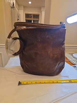 Frye Melissa Leather Hobo Cognac Brown Shoulder Bag Excellent  - Image 1 of 4